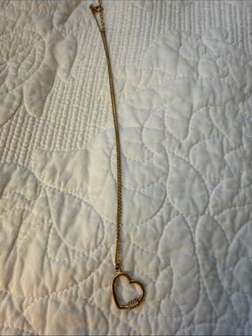 Gold Heart Pendant Necklace - Women's Jewelry